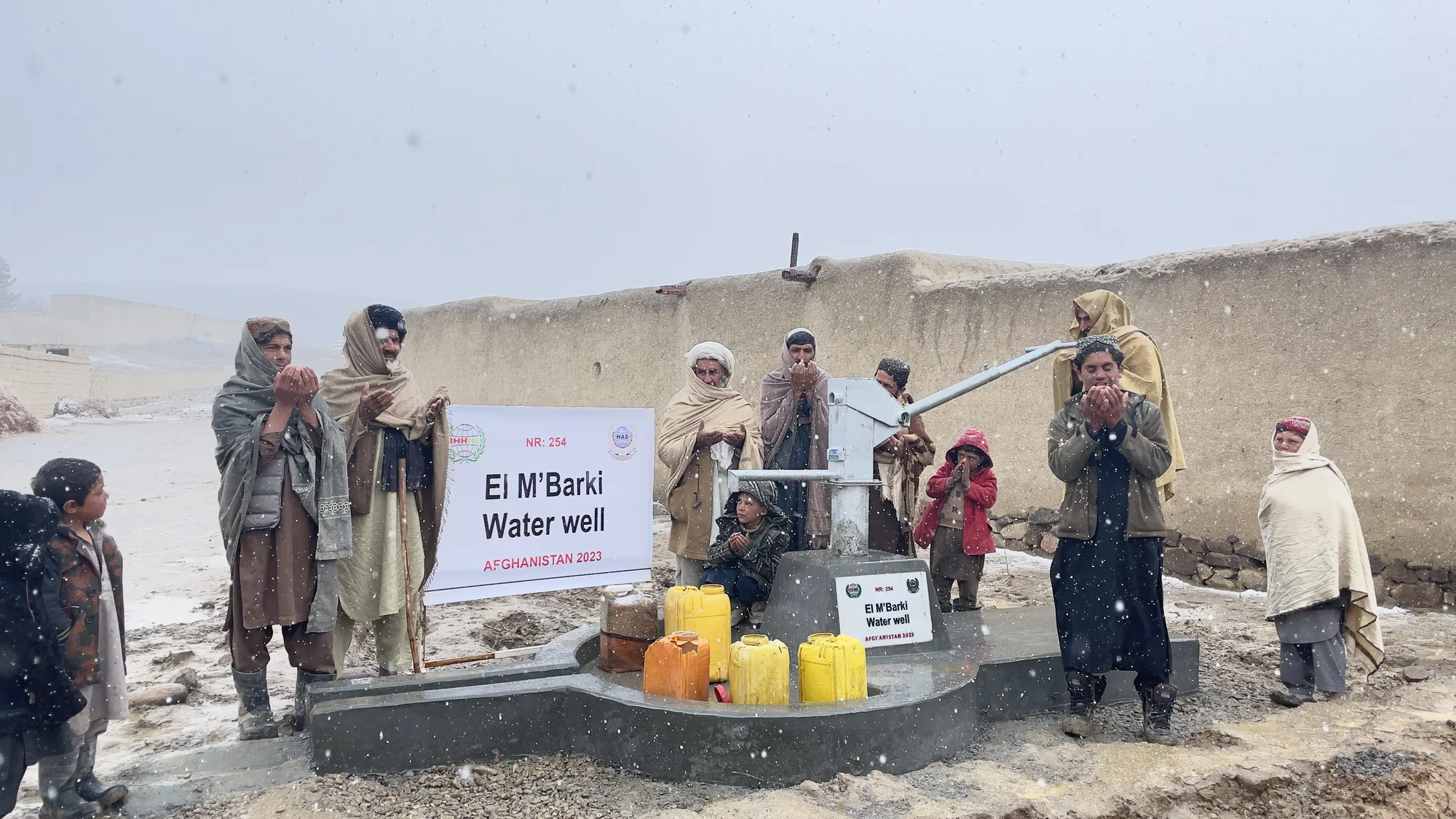 Completed El M’Barki water well project in Afghanistan