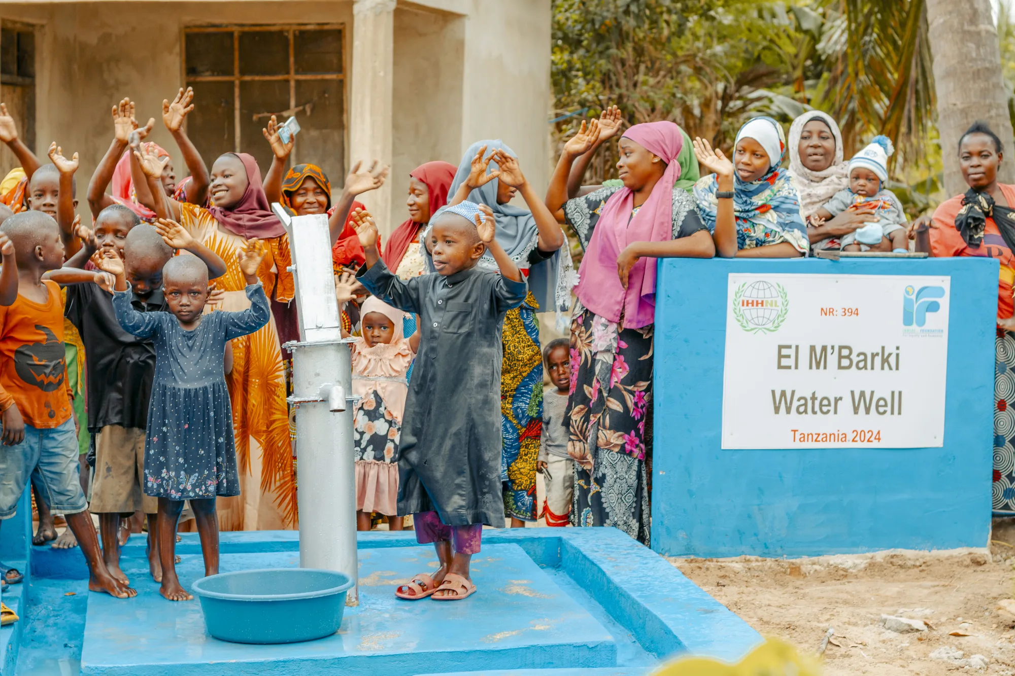 Completed El M’Barki water well project in Tanzania